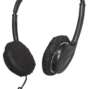 Disposable Sanitary Headphone Covers - Black